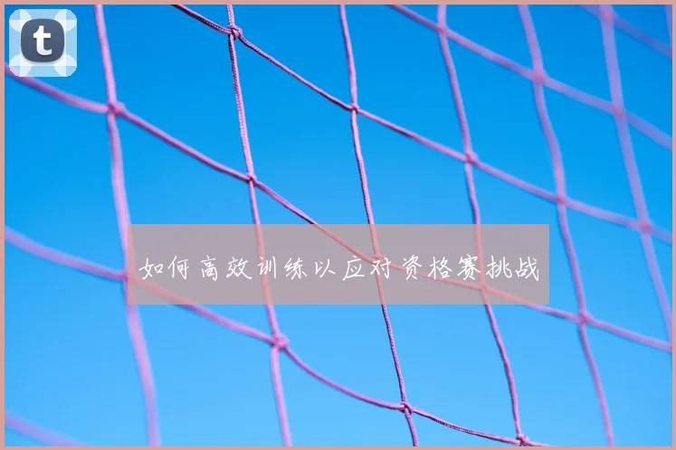 如何高效训练以应对资格赛挑战